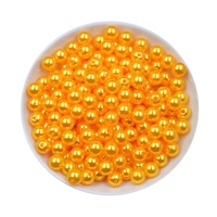 Perles d'imitation de couleur de qualité AAAA de marque Shuohui, en gros d'usine, avec trou de 6 mm, rondes, en ABS, en vrac, pour robe de mariée
