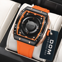 DOM Creative Scrolling Pointer Magnetic Force Relojes de pulsera de cuarzo para hombres Deportes al aire libre Reloj impermeable para hombres Relogio Masculino