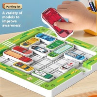 Zhiqu voiture Huarong route stationnement mobile Puzzle enfants en plastique Intelligence formation jouets numérique voiture Parking Lot Puzzle