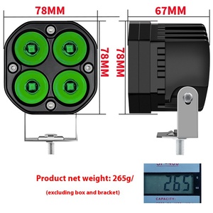 Faro da Lavoro LED Super Luminoso da 36W, 3 Pollici, per Camion, Fuoristrada, Moto, 12V 24V, da Tetto o Paraurti Anteriore, Disponibile in Rosso, Verde, Blu - Product Image 5