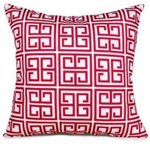 Home Decor <strong>Red</strong> White Moroccan Geometric Single Print Pillow case Polyester Throw Pillow <strong>Cover</strong> 18*18 Inch <strong>Cushion</strong> <strong>Cover</strong> - Product Image 5