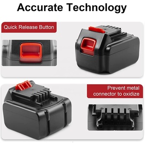 Customized Special 14.4V <b>Lithium</b>-ion 5000mAh/4000mAh/6000mAh Power Tool <b>Batteries</b> for BLACK&DECKER BL1114, BL1314, BL1514, LB16 - Product Image 2
