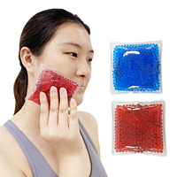 Bingyuan - Compresas de Gel Frío/Caliente Reutilizables de Perlas de Agua, Diseño Personalizado, Clase Médica I, 50 g, 10x10 cm, Alivio del Dolor