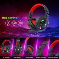 T-WOLF TF880 Vente directe d'usine Combo clavier souris tapis de souris casque haut-parleur filaire 5 en 1 avec rétroéclairage RVB pour le jeu