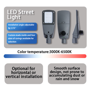 Lampadaire LED XINDECO IP66 étanche 30-300W en aluminium ADC12 avec puces 3030/5050, haute luminosité, pour extérieur, route, parking - Product Image 5