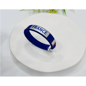 Pulsera Tejida con la Bandera de Francia para la Copa Mundial de Fútbol 2026, Artículo Personalizado, Regalo Conmemorativo para Aficionados al Fútbol - Product Image 1