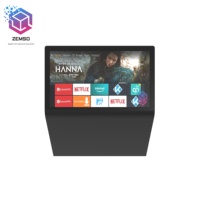 Kios Layar Sentuh Interaktif All-in-One untuk Layanan Mandiri, Display C-Stand, Signage Digital, dan Totem Periklanan