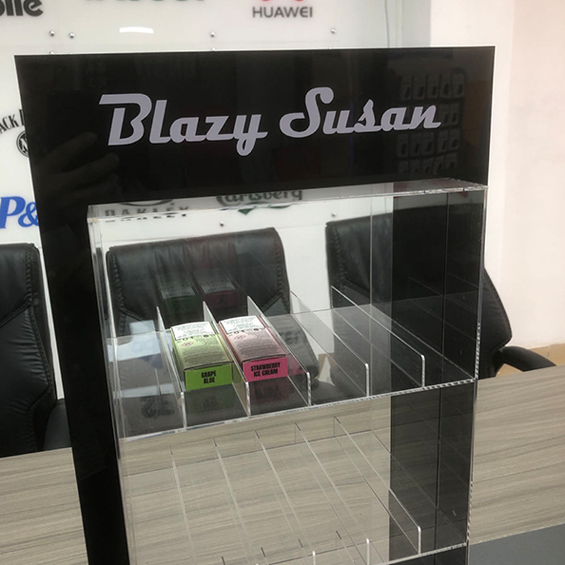Lightup Heavy Duty Metallic Supermarket Cigarette Display Rack with LED for Retail Shops and Shopping Malls — view 4
