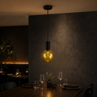 Lampe suspendue en or de haute qualité, décoration intérieure, style nordique, petite lampe suspendue en métal et verre, hôtel, bureau, café, bar, lampes suspendues LED