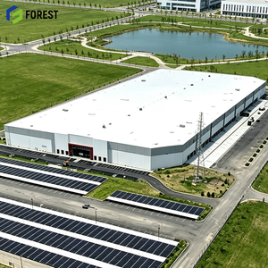 Bâtiment d'usine en acier à structure sans colonnes, entrepôt industriel logistique à haut débitement pour le stockage de matériaux - Product Image 1