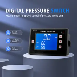 LEFOO-interruptor de presión Digital con pantalla LCD, dispositivo de Control de presión negativa ajustable, con bomba de vacío