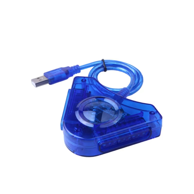 For Joypad Game USB Dual Player Converter for PS2 PC Games CD Adapter Cable for PS2 Controller