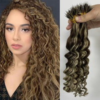 2025 extensions de cheveux indiens Nano Tip de haute qualité personnalisées cheveux Remy à kératine vierge pré-collée avec anneau Micro Nano Double dessiné