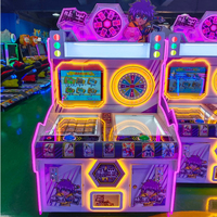 Machine d'arcade hybride Card King à deux joueurs, à monnayeur, avec écran LCD, roue tournante et distribution de capsules de prix