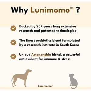 Lunimomo Pre+Probióticos para Mascotas, 7.3 Mil Millones de UFC, Polvo para Perros y Gatos - Product Image 5
