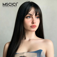 Perruque en dentelle HD 13x4 MSCICI, 100% cheveux humains, lisses et soyeux, avec ligne de cheveux pré-personnalisée, fournisseur en gros, perruque 100% cheveux humains