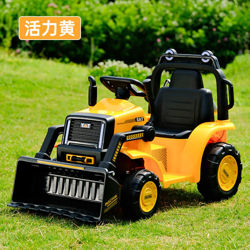 Batería amarilla 6V7, doble tracción, RC, balanceo, música Bluetooth y luces.