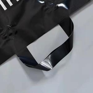 Tùy chỉnh in logo riêng HDPE nhựa PE bao bì mềm xử lý nguồn cung cấp bên mua sắm túi - Product Image 5