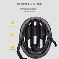 Casque de vélo intelligent avec éclairage d'avertissement et lumière clignotante pour la conduite nocturne, casque de vélo unisexe pour adultes