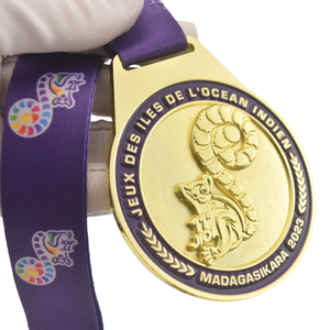Médaille d'or ATHLETE de qualité supérieure JIOI pour <span class=keywords><strong>les</strong></span> Jeux des î<span class=keywords><strong>les</strong></span> de l'Océan <span class=keywords><strong>Indien</strong></span> à Madagascar - Product Image 1