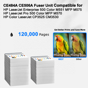 Unidad de Fusión Compatible IBEST para HP <span class=keywords><strong>LaserJet</strong></span> Enterprise <span class=keywords><strong>500</strong></span> <span class=keywords><strong>Color</strong></span> <span class=keywords><strong>MFP</strong></span> <span class=keywords><strong>M575</strong></span>, Compatible con HP CE484A CE506A RM14955000, Ensamblaje de Fusión - Product Image 2