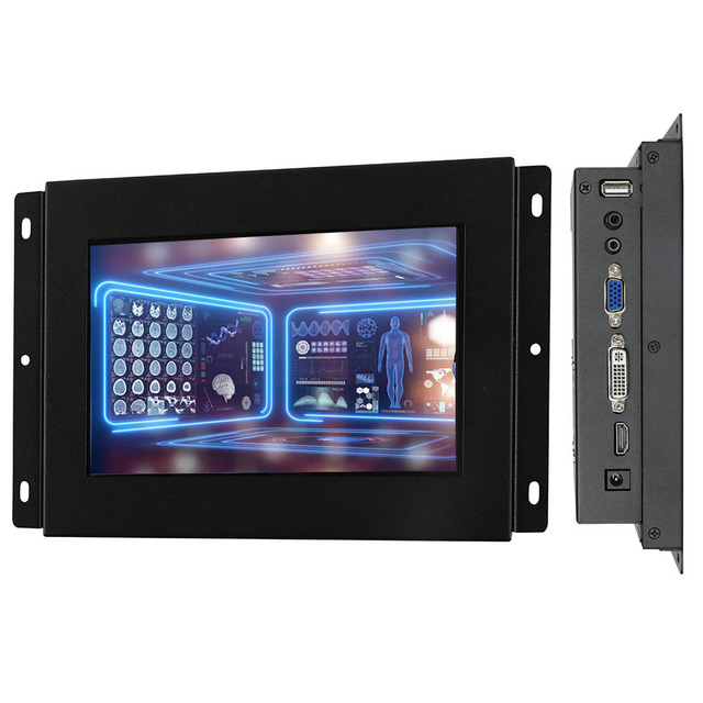 Industrial Small 7 Inch Customized Size Open Frame Wall Mount Kiosk Multiple Vending Machine Touch Screen Monitor