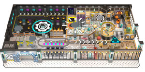 Parque <span class=keywords><strong>de</strong></span> aventuras comercial Parque <span class=keywords><strong>de</strong></span> juegos inmersivo personalizado Magical Ar Connect Four Slide Kids Indoor Playground Equipment - Product Image 2