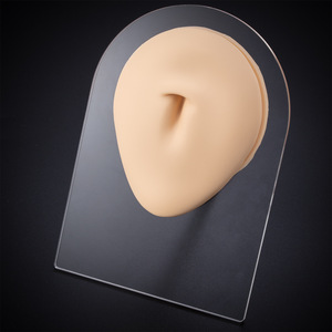 Modello Flessibile in Silicone per Esposizione Gioielli: Anelli per Ombelico, Orecchio, Occhio, Capezzolo con Supporto Trasparente Incluso - Product Image 3