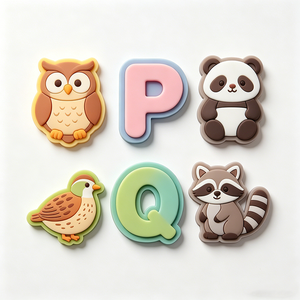 Magneti Alfabetici 3D Personalizzati OEM <span class=keywords><strong>per</strong></span> Frigorifero, 26 Lettere dalla A alla Z con Animali, Giocattolo Educativo - Product Image 2