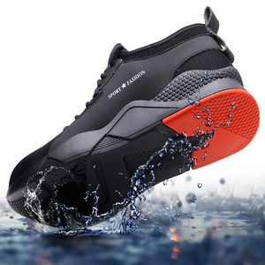 Vente chaude en acier orteil respirant décontracté coupe basse antidérapant résistant à l'usure Anti-écrasement hommes travail sport chaussures de sécurité pour homme - Product Image 4