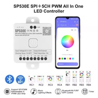 Contrôleur de bande lumineuse RVB pleine couleur SP530/630E PWM/WiFi 12A, application/télécommande, double température de couleur WS2811
