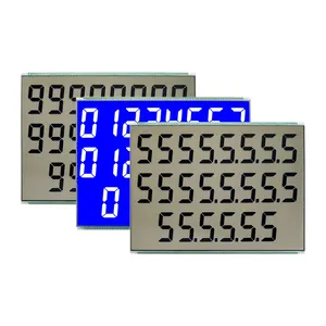 Cheap Price Fuel Dispenser Specific Custom Segment Lcd HTN Positive 5V No Backlight Lcd 7monochrome Segment Lcd Display Module