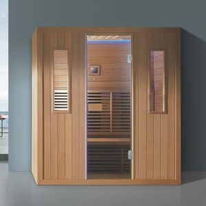 ห้องอบแห้งอินฟราเรดแบบไม้เนื้อแข็งทันสมัยสำหรับ 6 คน ยี่ห้อ HG Home สำหรับใช้ในอพาร์ทเมนต์และวิลล่า - Product Image 4