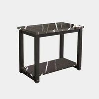 Support d'art en fer métallique écologique double couche Rectangle pour aquarium Base d'armoire pour le salon Table d'aquarium