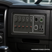 Panneau de commutation 5 voies 12V/24V avec fusibles, USB PD3.0 QC3.0 30W, ampèremètre, voltmètre, prise DC et prise AC DAMAVO pour bateau, camping-car, camion