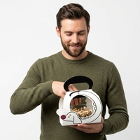Boîtes d'emballage pour pâtisserie écologiques et recyclables en carton blanc, personnalisables, pliables, avec poignée, pour aliments