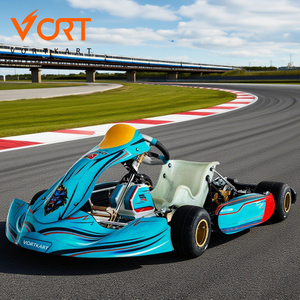 Vortkart Super <span class=keywords><strong>4</strong></span> <span class=keywords><strong>Temps</strong></span> 9HP Moteur à essence Go Karts pour Racing Track Raceway Endurance <span class=keywords><strong>Competition</strong></span> 80 km/h Practice Gokarts - Product Image 1