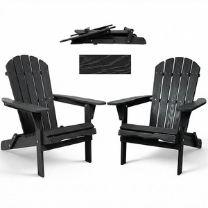 US Warehouse in Stock Outdoor <strong>Patio</strong> Lounger Armchair Half-Assembled Cedar Wood Adirondack <strong>Folding</strong> <strong>Chair</strong> - Product Image 1