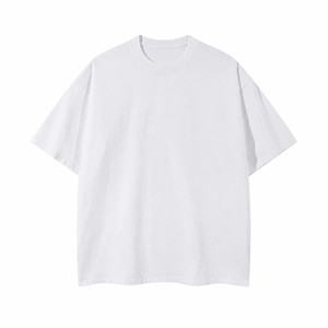 เสื้อยืดคอตตอน 100% หนัก 260 กรัม แบบสั่งทำพิเศษ OEM ODM ทรงโอเวอร์ไซส์ คอกลม แขนสั้น ไม่มีลาย พร้อมสกรีนโลโก้ - Product Image 1