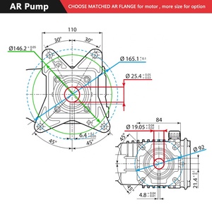 Rsv 3g30d <span class=keywords><strong>AR</strong></span> máy giặt Áp lực bơm <span class=keywords><strong>3</strong></span>/4 "Trục 3000 psi <span class=keywords><strong>3</strong></span>.0 GPM 5.5-8 HP thay thế ngang Triplex máy giặt áp lực cao Bơm - Product Image 2