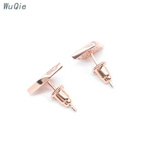 Wholesale S925 Sterling <strong>Silver</strong> <strong>Earring</strong> <strong>Backs</strong> with Silicone Insert Jewelry Findings Bullet Style <strong>Earrings</strong> Stopper - Product Image 5