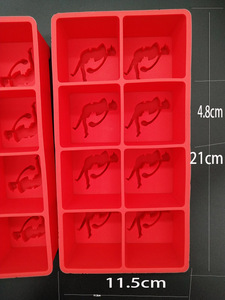 Bán Buôn 8 Cubes Tùy Chỉnh <span class=keywords><strong>Silicone</strong></span> <span class=keywords><strong>Ice</strong></span> Khuôn Golf Thiết Kế Lớn <span class=keywords><strong>Ice</strong></span> <span class=keywords><strong>Cube</strong></span> Khay Cho Whiskey Cocktail - Product Image 6