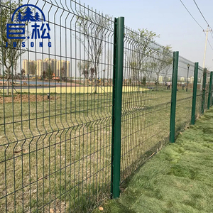 Chất lượng cao 3D lưới hàng rào 50*200 mét vườn hàng rào với Round & lỗ vuông Hàn dây lưới trong màu đen mạ kẽm <span class=keywords><strong>PVC</strong></span> tráng bán - Product Image 1