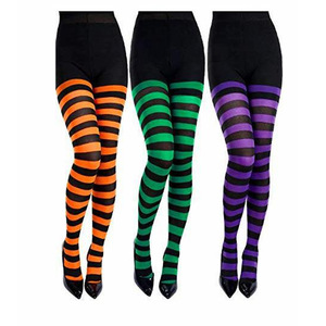 <span class=keywords><strong>Collant</strong></span> <span class=keywords><strong>a</strong></span> <span class=keywords><strong>righe</strong></span> per feste in Costume felice Halloween <span class=keywords><strong>donna</strong></span> - Product Image 6