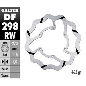Galfer Race disco freno anteriore per Yamaha YZ 250 01-16 dischi freno moto sovradimensionati - Product Image 1