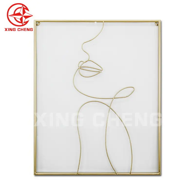 Xingcheng OEM Wall Hanging Decoration Wire Grid Art Wall Decor Metal Wall Decoration For Living Room