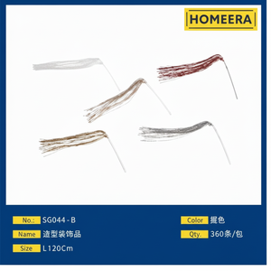 Set di Decorazioni Natalizie L120CM per la Stagione Invernale con Elementi in Plastica e Filo Metallico Rosso Champagne, Oro, Argento e Bianco - Product Image 1