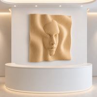Panneaux décoratifs de séparation 3D ondulés géométriques paramétriques personnalisés, imperméables, faciles à installer, grand format