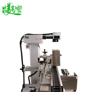 Línea de marcado de bolígrafo profesional, transportador de rodillos personalizado, marcador láser UV, posicionamiento giratorio automático, fecha de producción en cejas/bolígrafos - Product Image 3