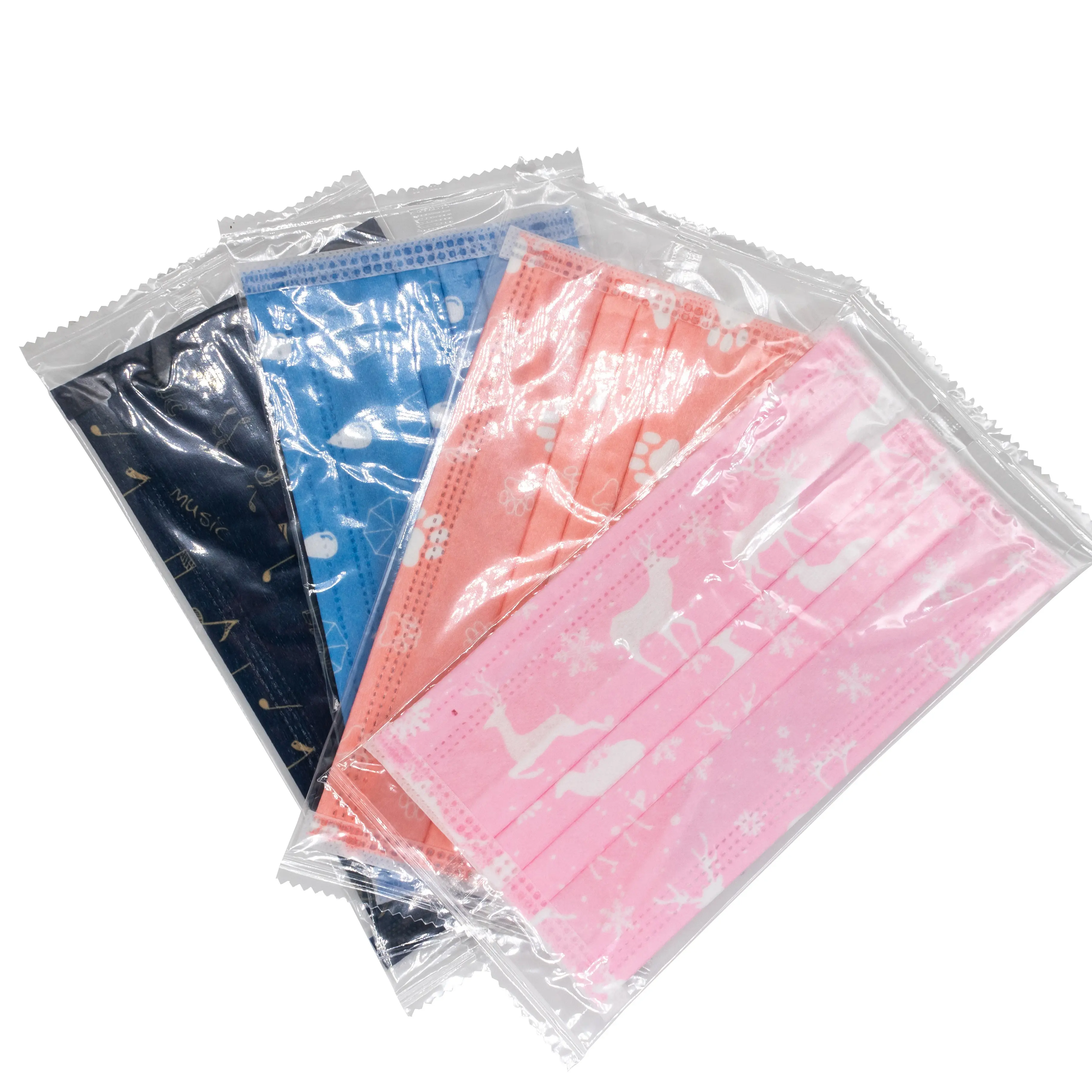 Wholesale Masker 3 ply Disposable Face Mask Earloop Non-woven Individual Pack surgical mask face